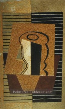 Verre 3 1914 cubist Pablo Picasso Peinture à l'huile